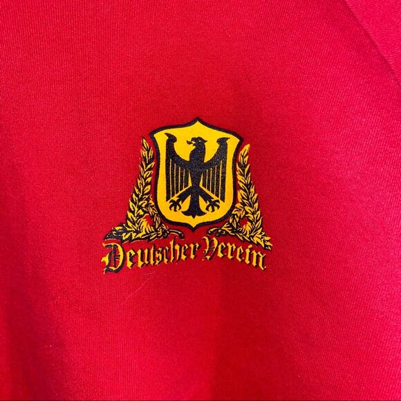 VNTG 90s Deutsch Verein graphic crewneck XL - Picture 3 of 4